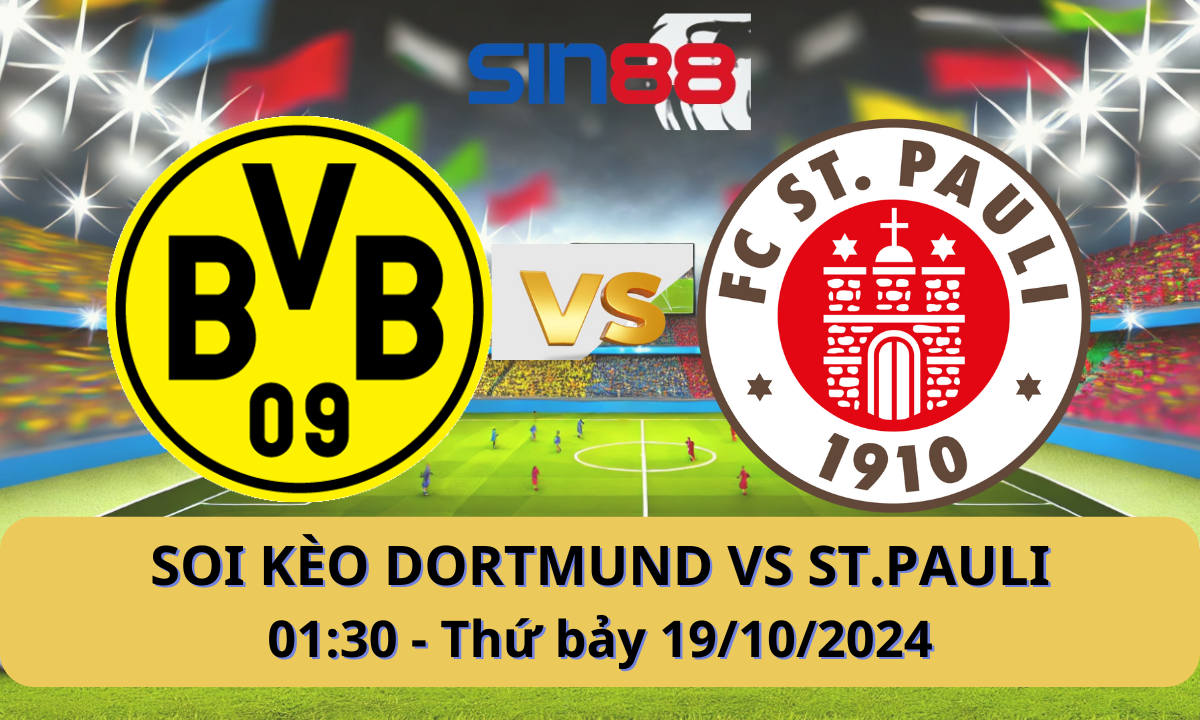 Nhận định bóng đá Dortmund – St. Pauli 01h30 ngày 19/10/2024 – Bundesliga