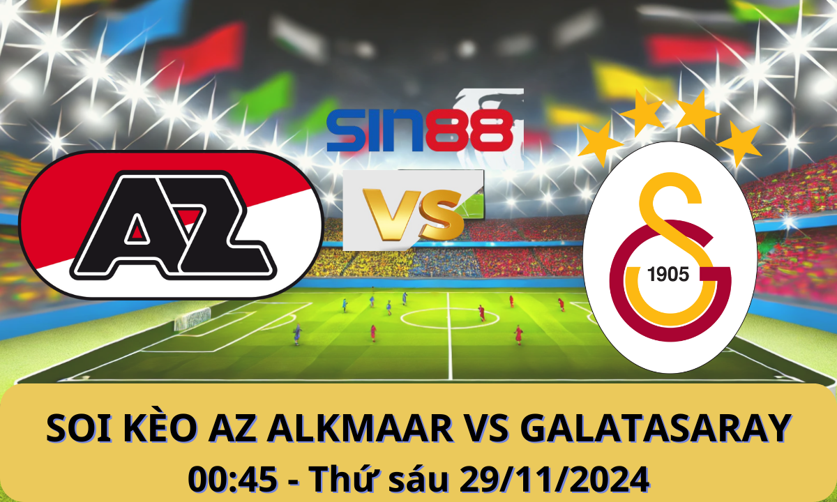 Nhận định bóng đá AZ Alkmaar – Galatasaray 00h45 ngày 29/11/2024 – Europa League