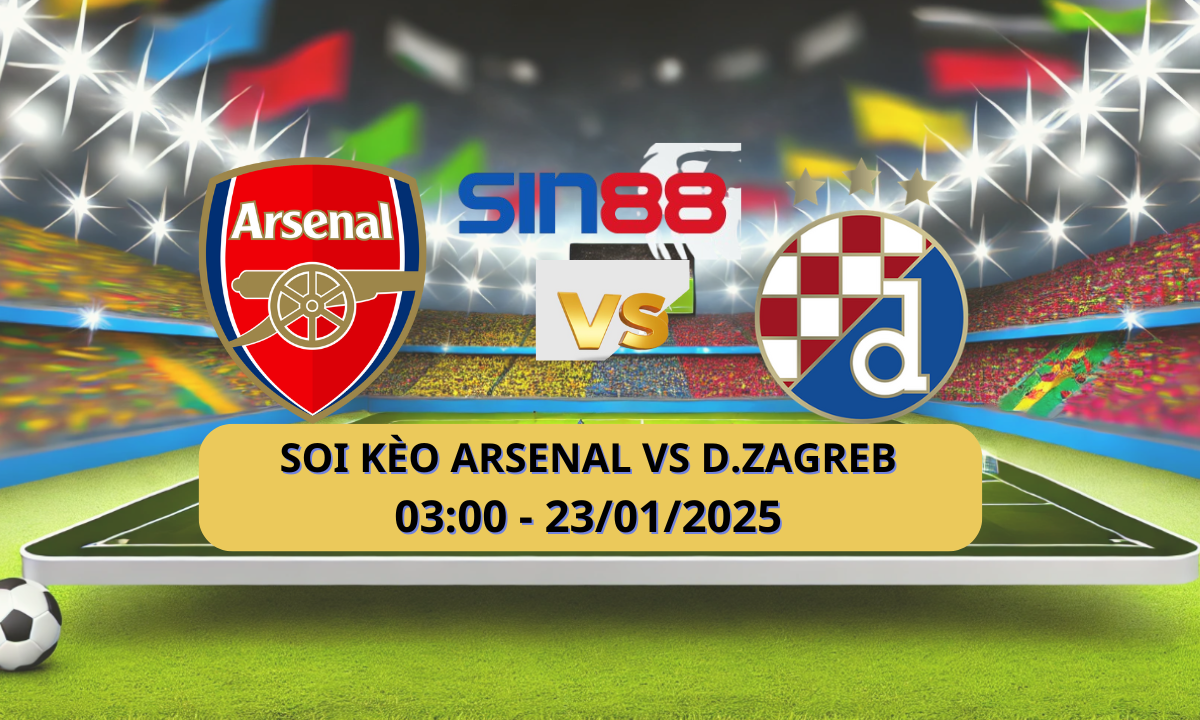 Nhận định bóng đá Arsenal – D. Zagreb 03h00 ngày 23/01/2025 – Champions League
