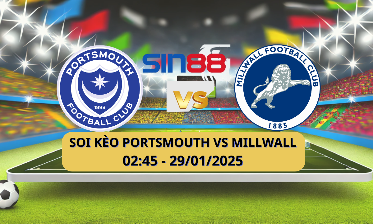Nhận định bóng đá Portsmouth – Millwall 02h45 ngày 29/01/2025 – Championship