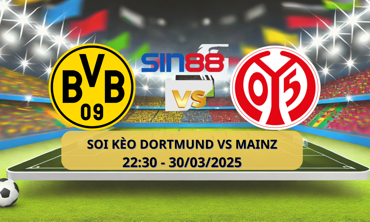 Nhận định bóng đá Dortmund – Mainz 22h30 ngày 30/03/2025 – Bundesliga
