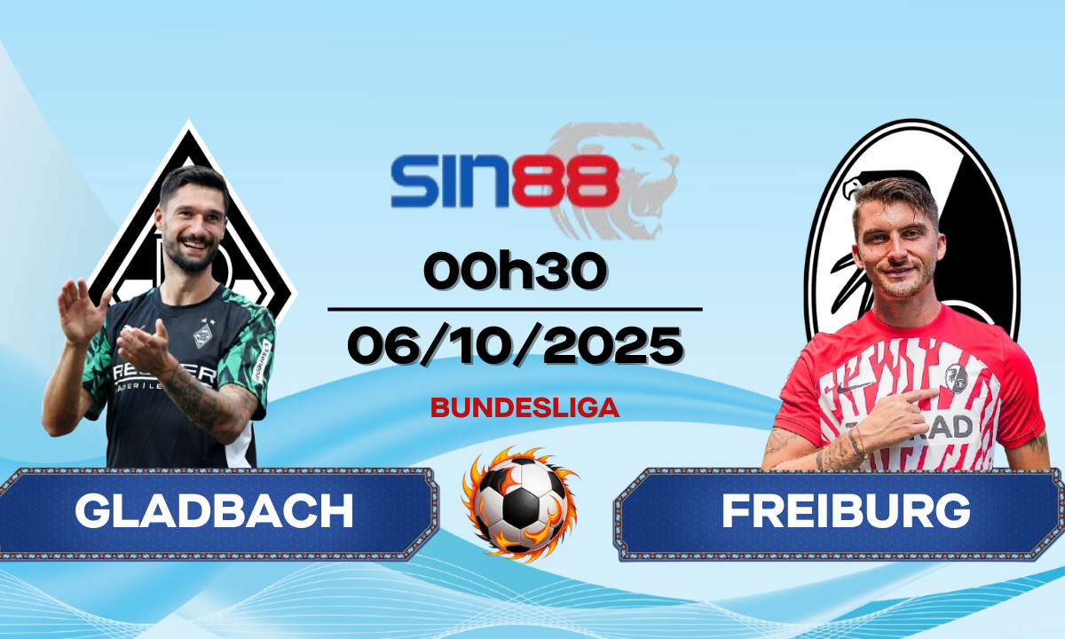 Soi kèo bóng đá Monchengladbach – Freiburg 00h30 ngày 06/10/2025 – Bundesliga