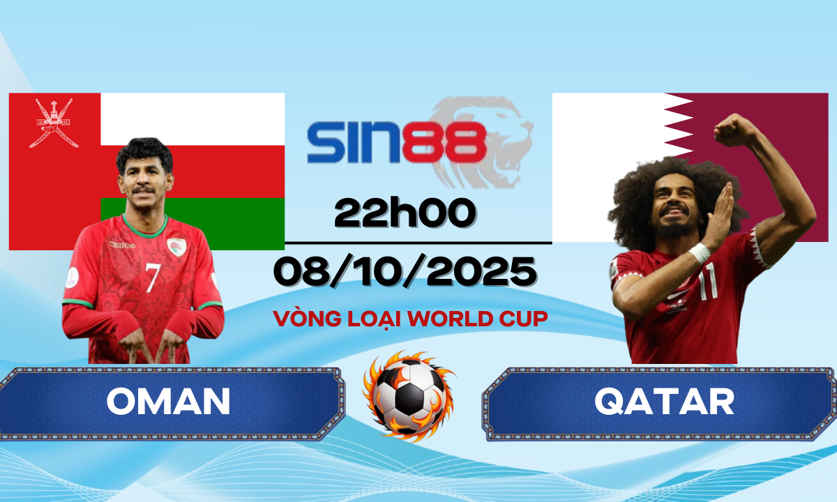 Soi kèo bóng đá Oman – Qatar 22h00 ngày 08/10/2025 – VL World Cup