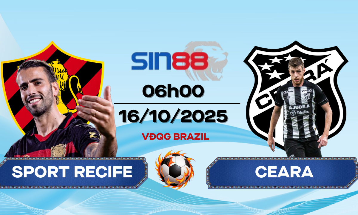 Soi kèo bóng đá Sport Recife – Ceara 06h00 ngày 16/10/2025 – VĐQG Brazil