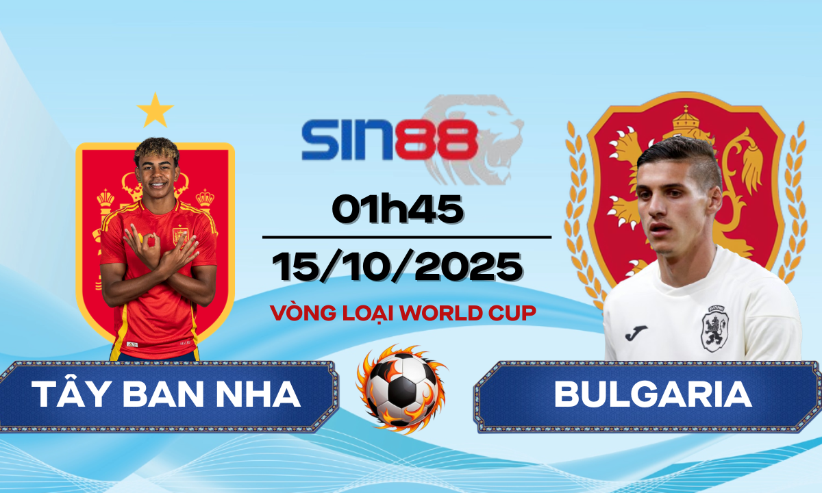 Soi kèo bóng đá Tây Ban Nha – Bulgaria 01h45 ngày 15/10/2025 – VL World Cup