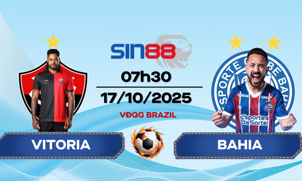 Soi kèo bóng đá Vitoria – Bahia 07h30 ngày 17/10/2025 – VĐQG Brazil