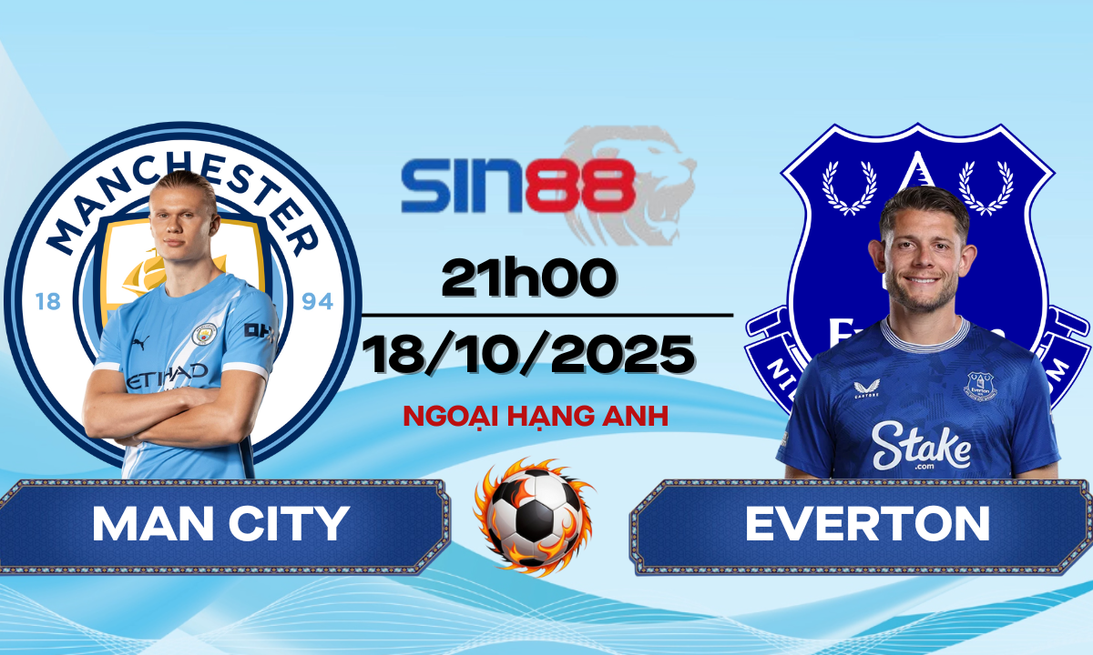 Soi kèo bóng đá Manchester City – Everton 21h00 ngày 18/10/2025 – Ngoại hạng Anh