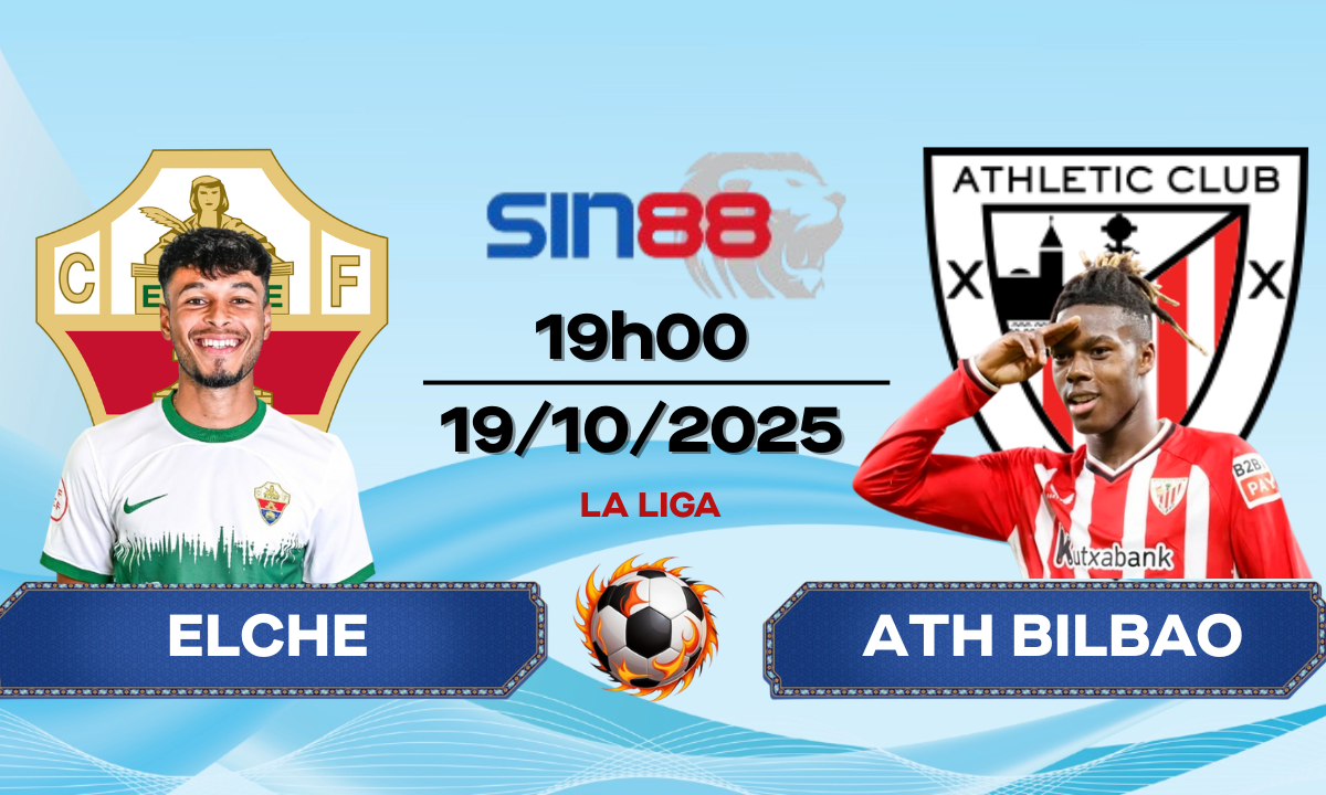 Soi kèo bóng đá Elche – Ath Bilbao 19h00 ngày 19/10/2025 – La Liga