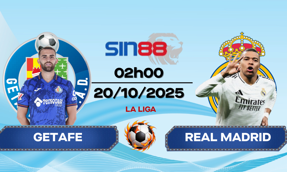 Soi kèo bóng đá Getafe – Real Madrid 02h00 ngày 20/10/2025 – La Liga