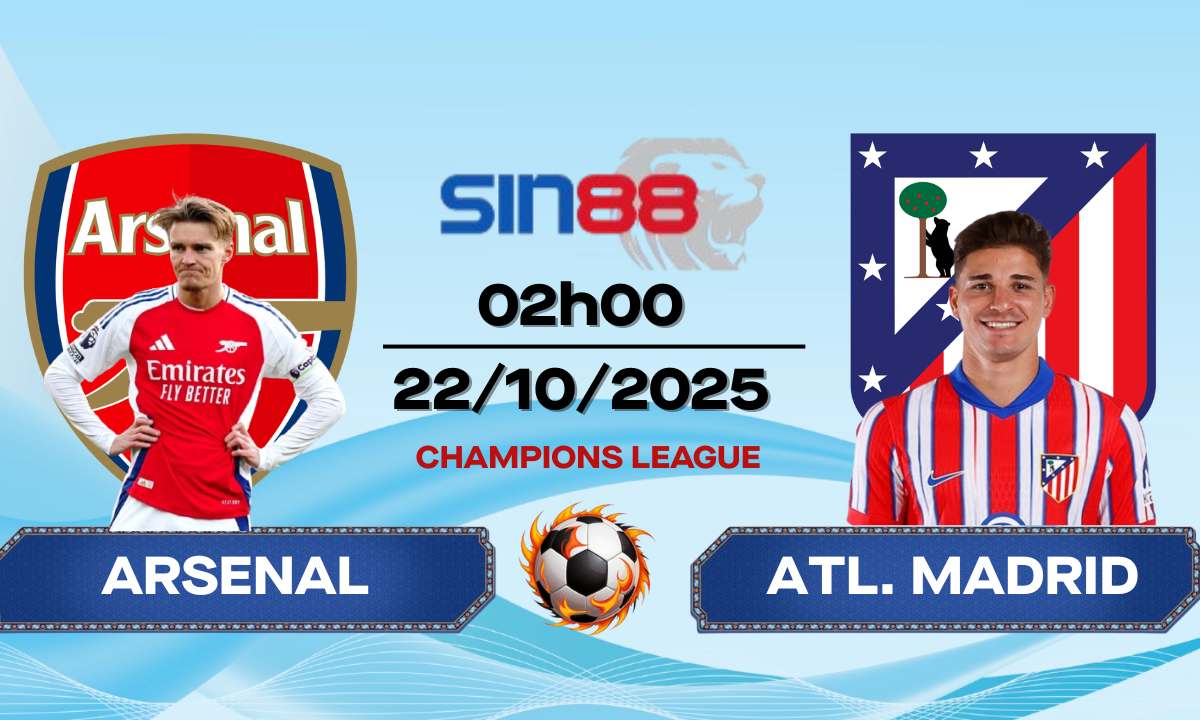 Soi kèo bóng đá Arsenal – Atl. Madrid 02h00 ngày 22/10/2025 – Champions League