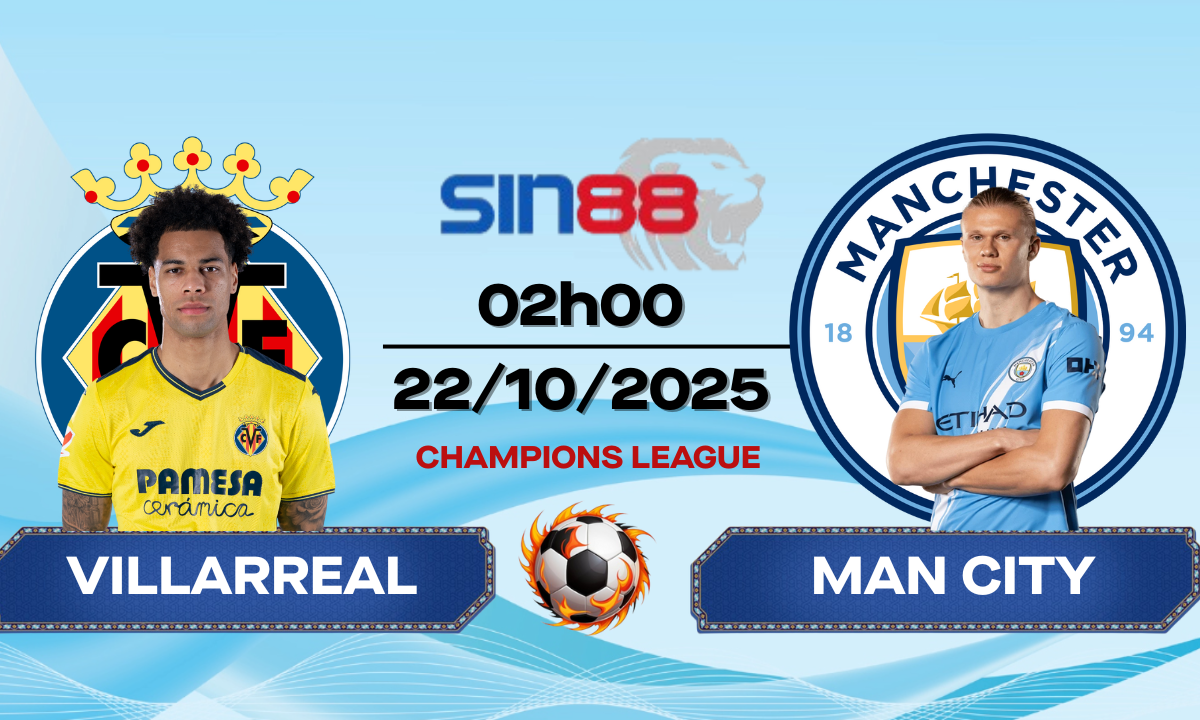 Soi kèo bóng đá Villarreal – Manchester City 02h00 ngày 22/10/2025 – Champions League
