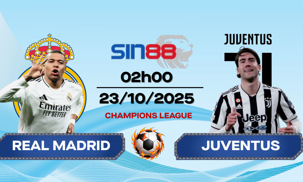 Soi kèo bóng đá Real Madrid – Juventus 02h00 ngày 23/10/2025 – Champions League