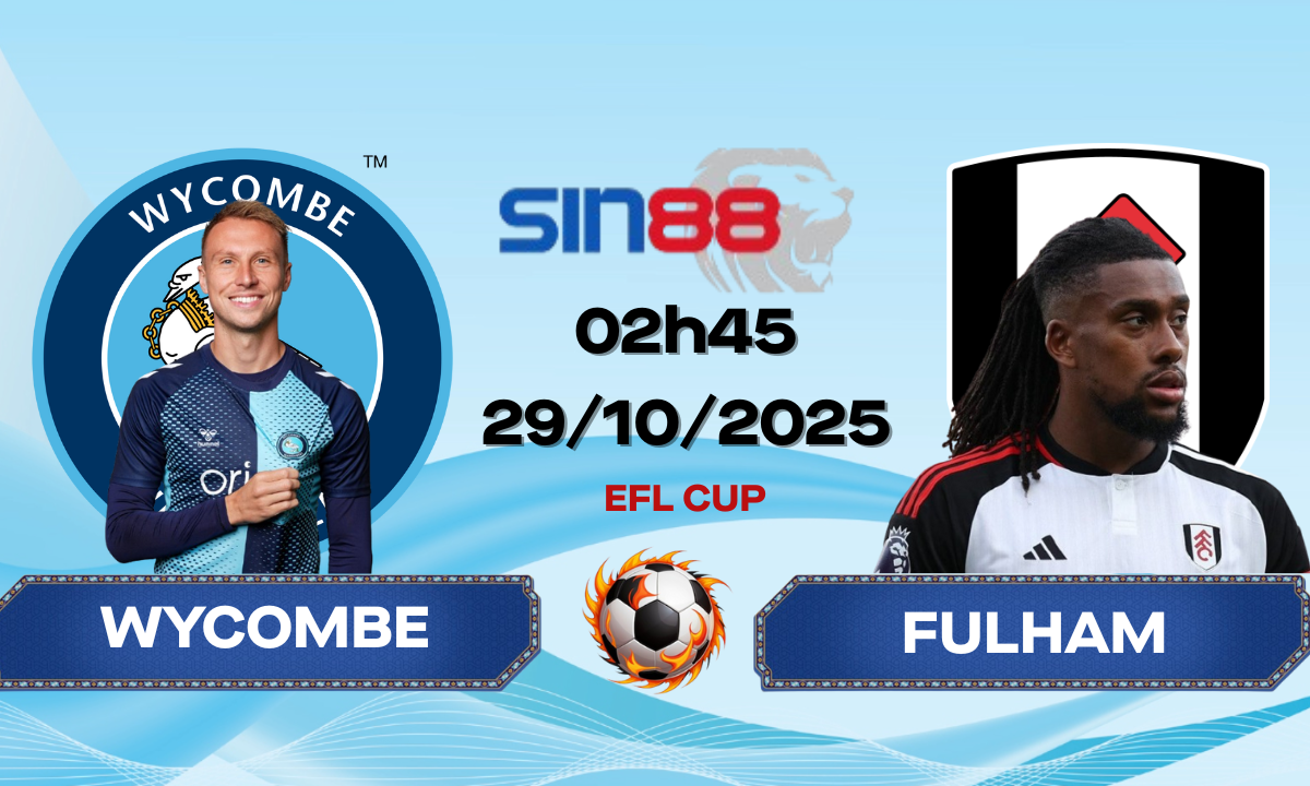 Soi kèo bóng đá Wycombe – Fulham 02h45 ngày 29/10/2025 – EFL