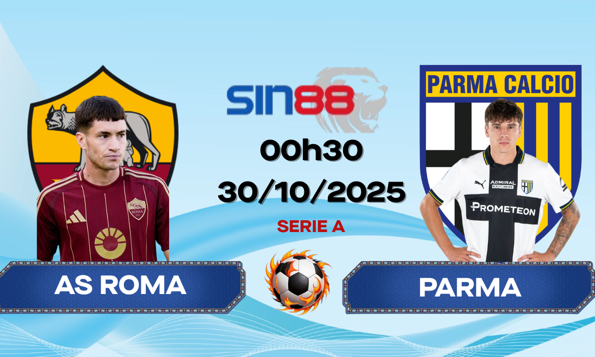 Soi kèo bóng đá AS Roma – Parma 00h30 ngày 30/10/2025 – Serie A