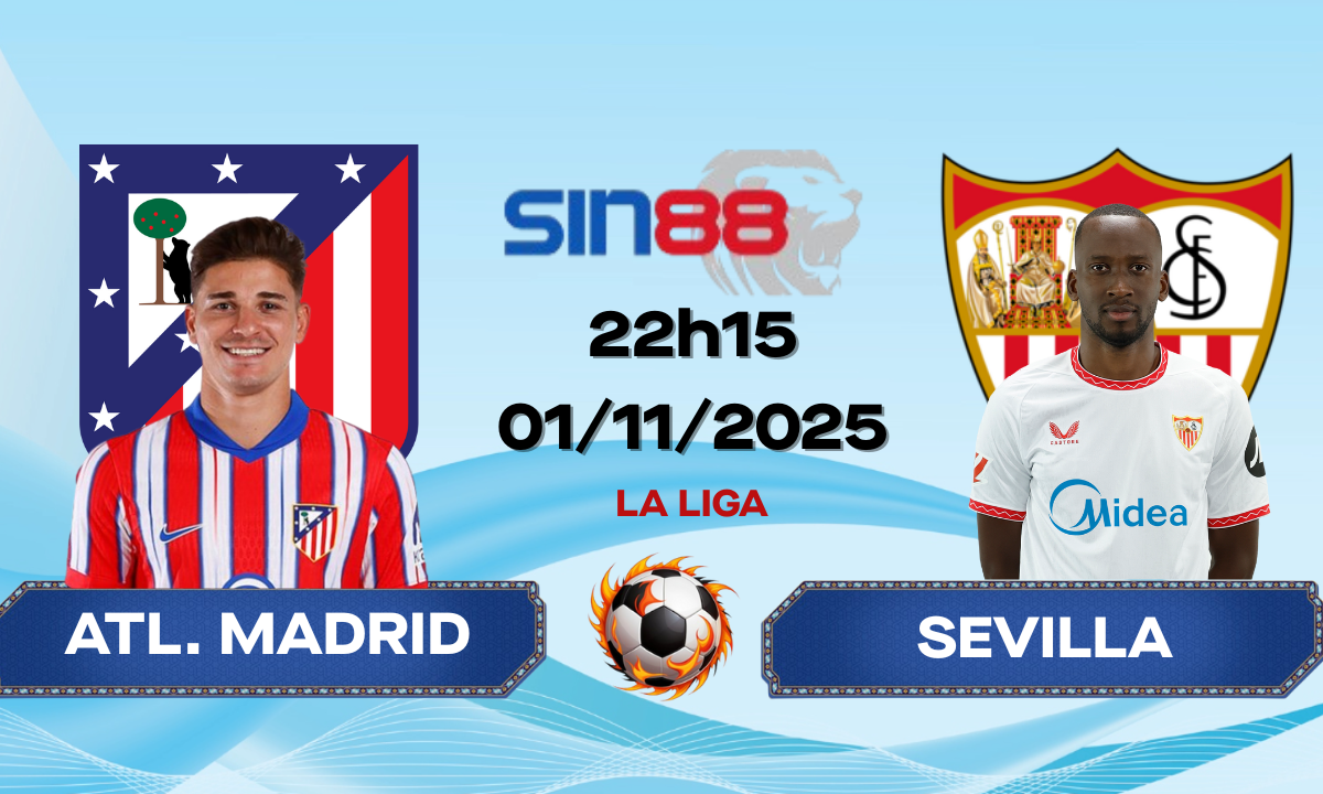 Soi kèo bóng đá Atl. Madrid – Sevilla 22h15 ngày 01/11/2025 – La Liga