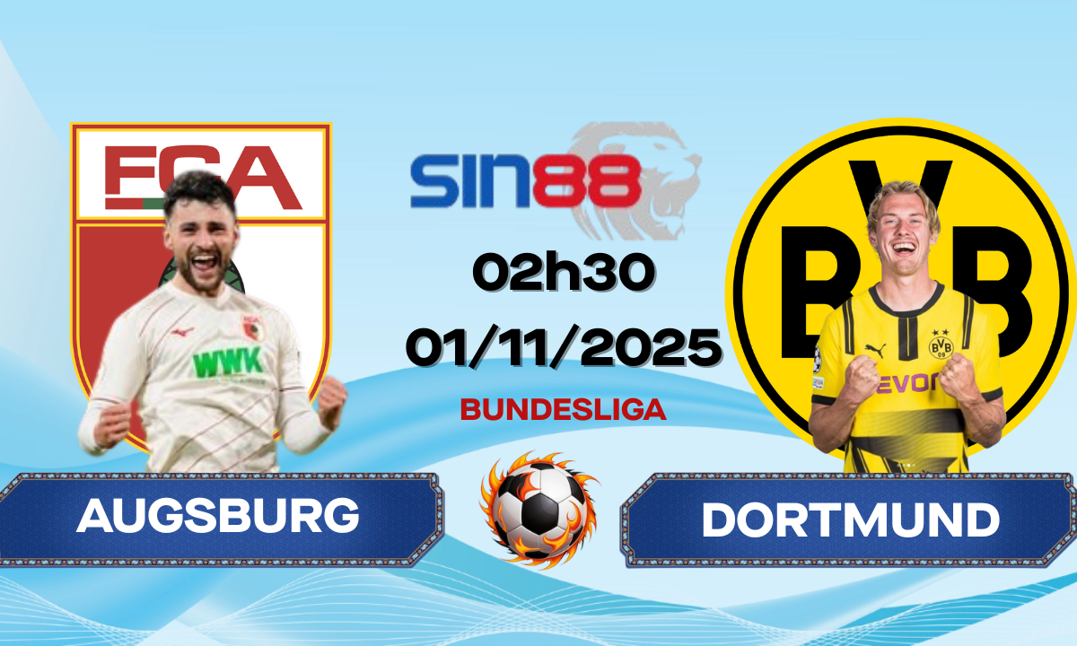 Soi kèo bóng đá Augsburg – Dortmund 02h30 ngày 01/11/2025 – Bundesliga